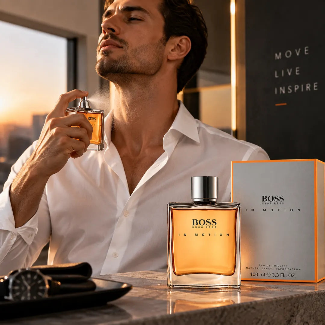 Hugo Boss in Motion Eau de Toilette Fresh Fragrance for Men Active Energy 100 ml