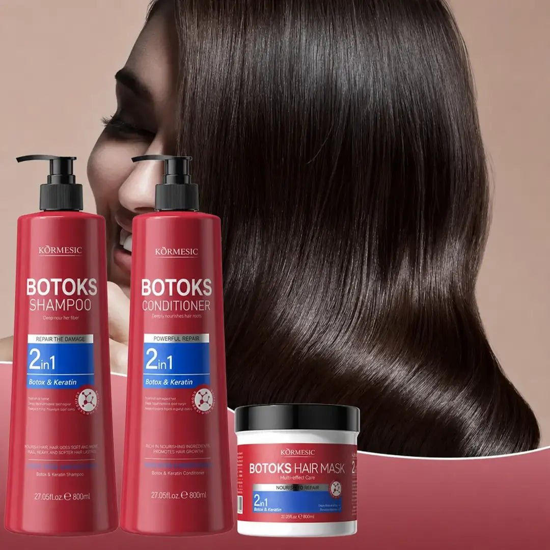 KORMESIC Botox &amp; Keratin Hair Care Set – Repair, Moisturization, and Shine
