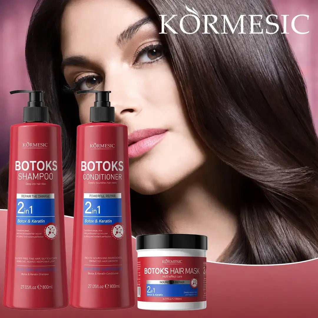 KORMESIC Botox &amp; Keratin Hair Care Set – Repair, Moisturization, and Shine