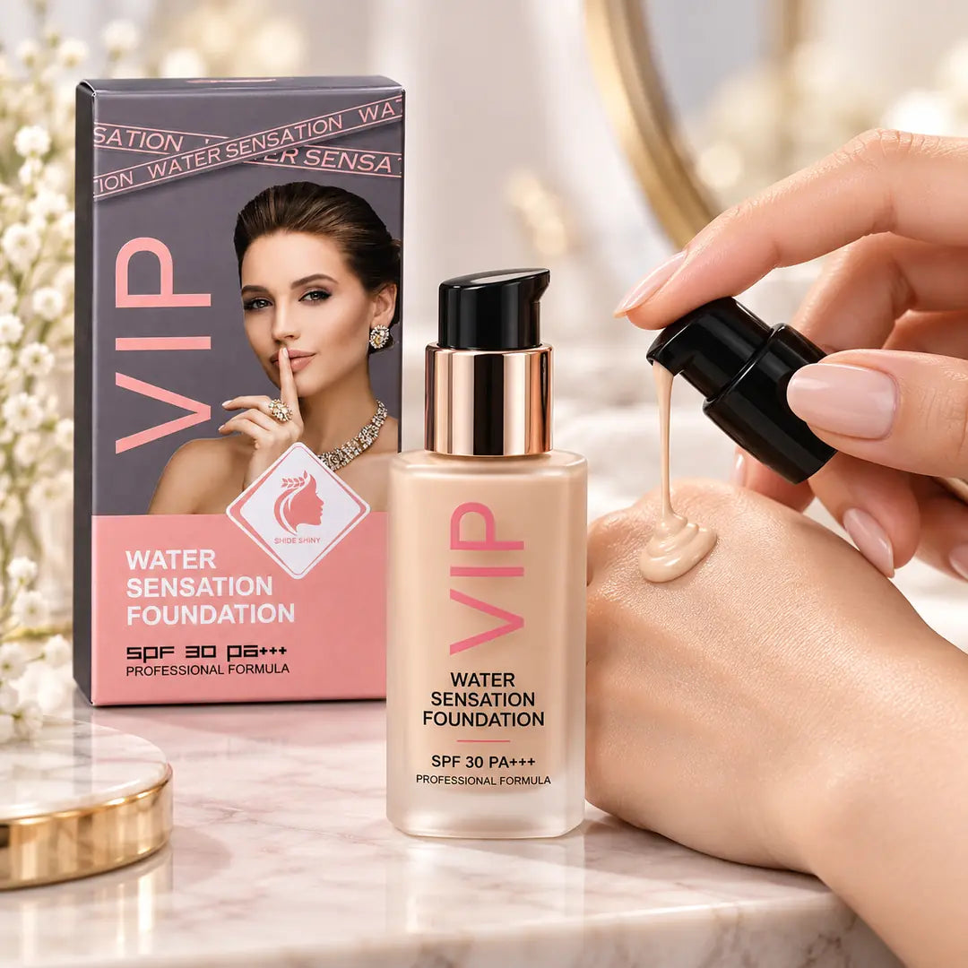 Bride Shiny VIP Water Sensation Foundation – konsystencja podkładu na dłoni