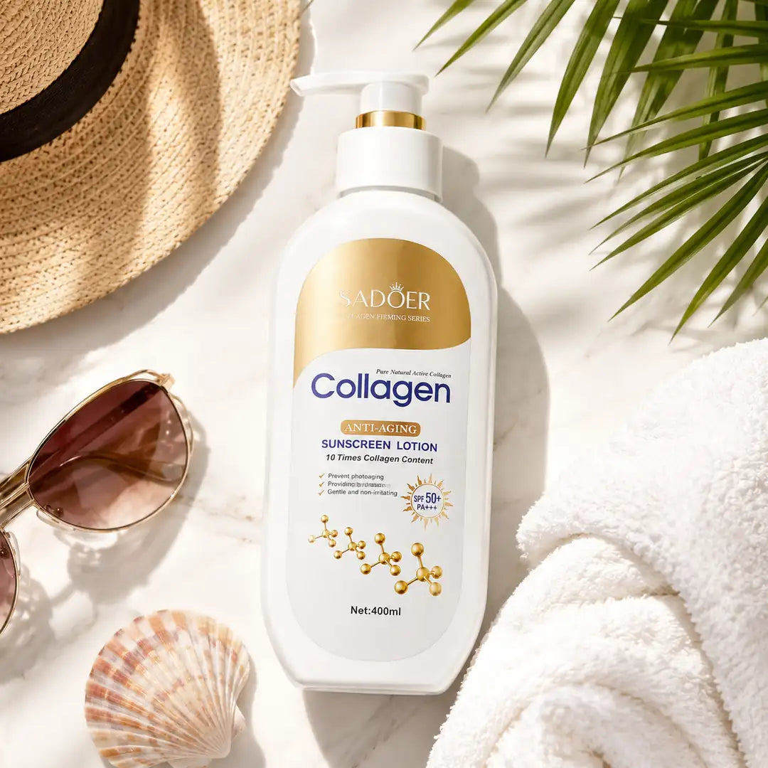 Balsam przeciwsłoneczny z kolagenem SADOER SPF 50+ PA+++ – 400 ml