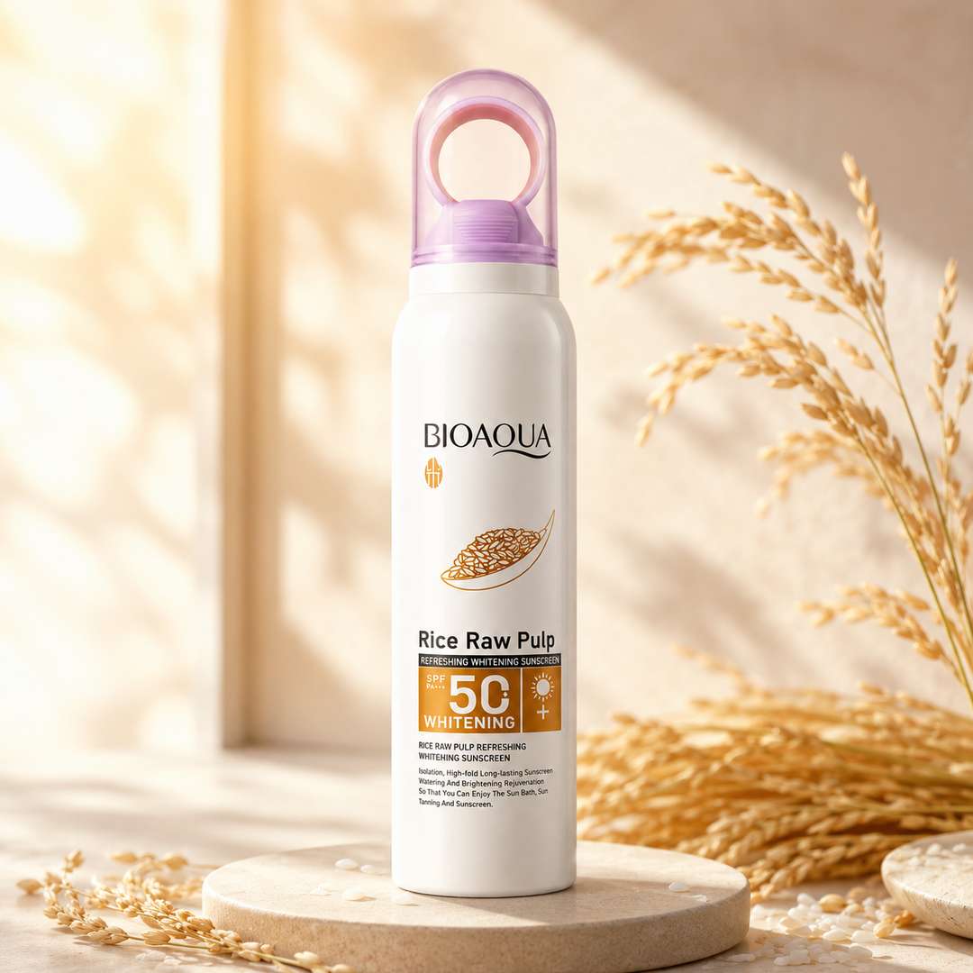 Spray przeciwsłoneczny do twarzy i ciała BIOAQUA Rice Raw Pulp SPF 50  150 ml