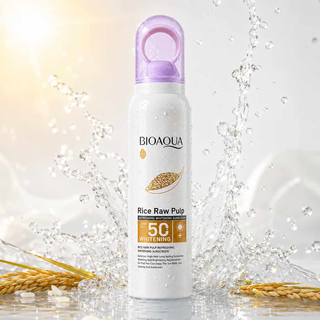 Spray przeciwsłoneczny do twarzy i ciała BIOAQUA Rice Raw Pulp SPF 50  150 ml