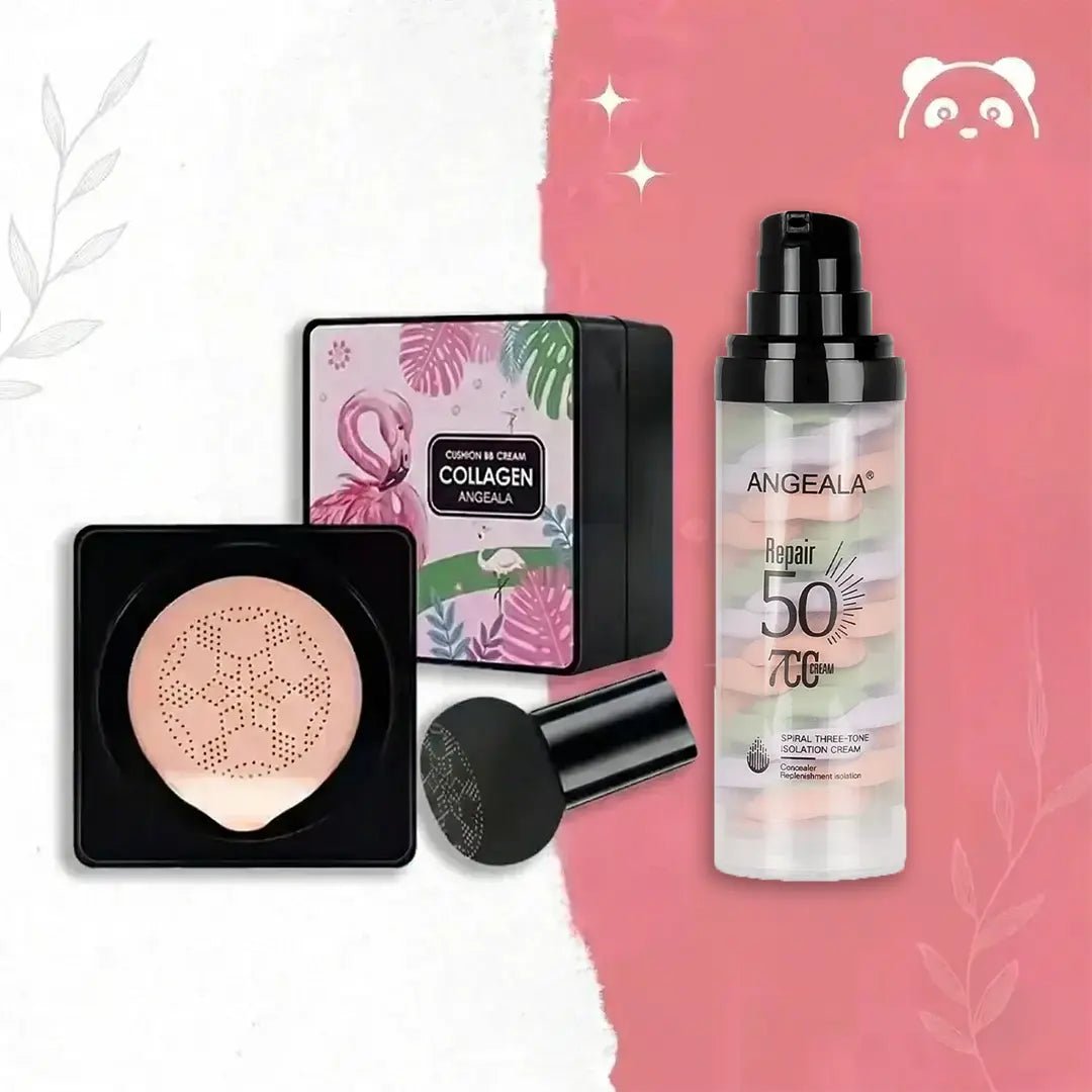 Podkład Do Twarzy Kolagen + Baza pod makijaż Angela (spf 50)