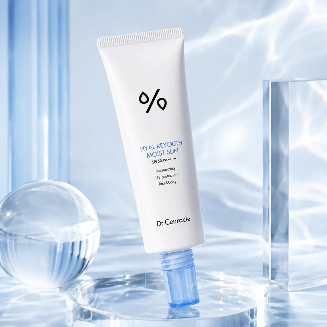 Krem przeciwsłoneczny do twarzy Dr. Ceuracle Hyal Reyouth Moist Sun SPF 50+ PA++++, 50 ml