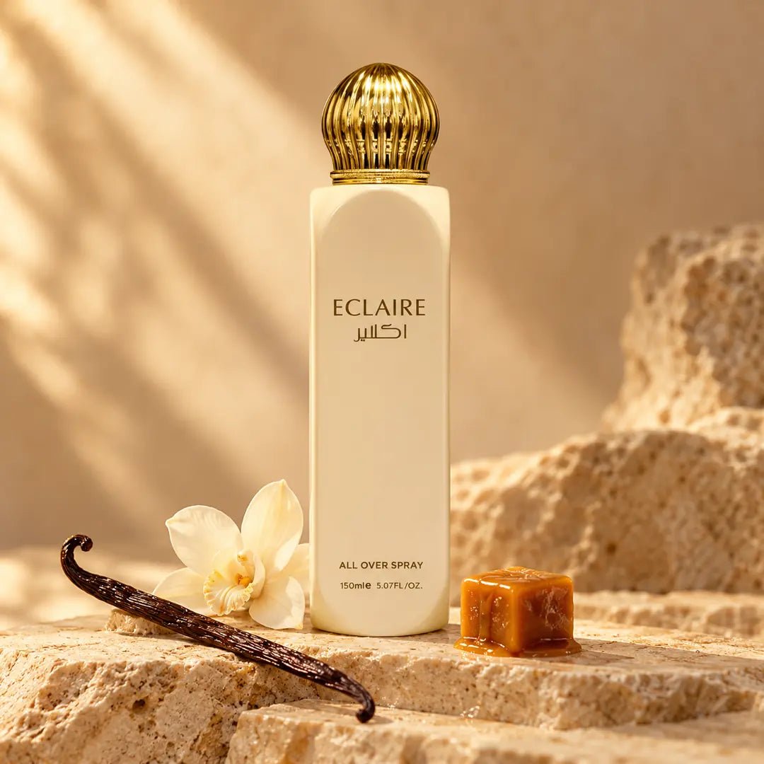Eclaire All Over Spray – karmelowo-waniliowa mgiełka do ciała, 150 ml - Mgiełki do ciała