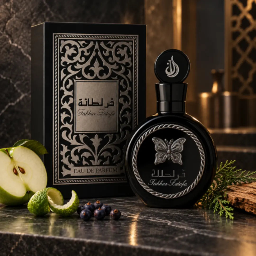Lattafa Fakhar Black Eau de Parfum für Herren, lang anhaltender Duft, 100 ml