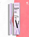 Ołówek do brwi 2w1 Kormesic Black Pencil – czarny, 0,3 g