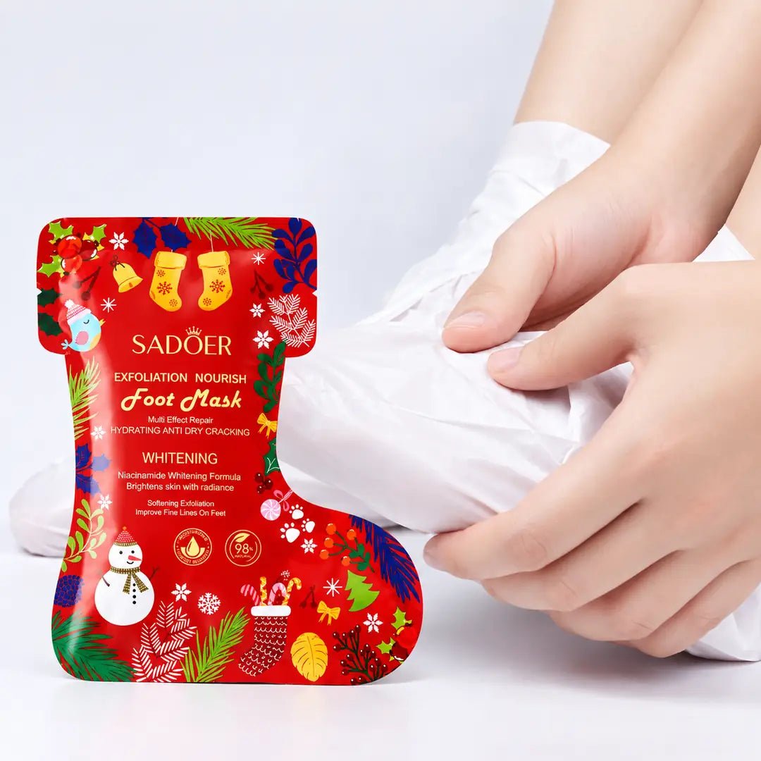 SADOER Świąteczna Maska do Stóp w Skarpetkach 35 g / 1 para - Maski do stóp