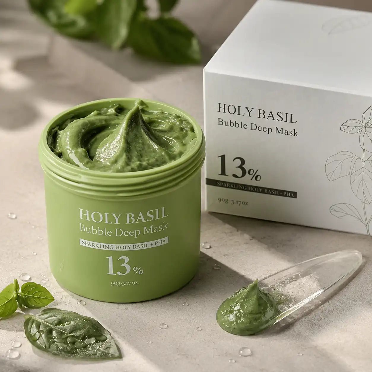 Maska bąbelkująca do twarzy Holy Basil Bubble Deep Mask 13% — 90 g