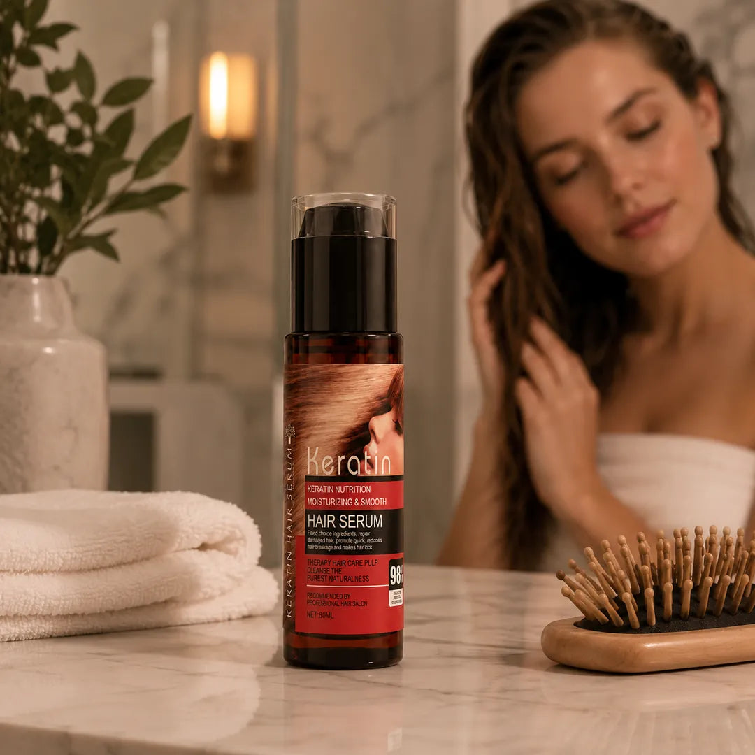 Кератинова сироватка для волосся Keratin Hair Serum — гладкість і блиск, 300 мл