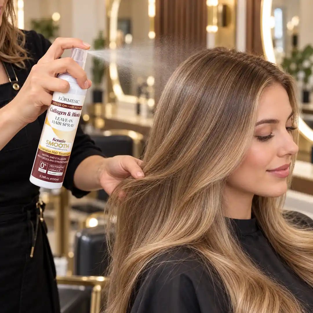 Kormesic Kolagen i Biotyna Spray do Włosów Bez Spłukiwania Odżywczy 150 ml - Spraye do włosów