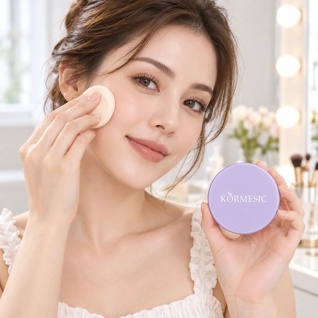 KORMESIC Matte Powder 2in1 – puder matujący 02 Light Beige - Pudry do makijażu