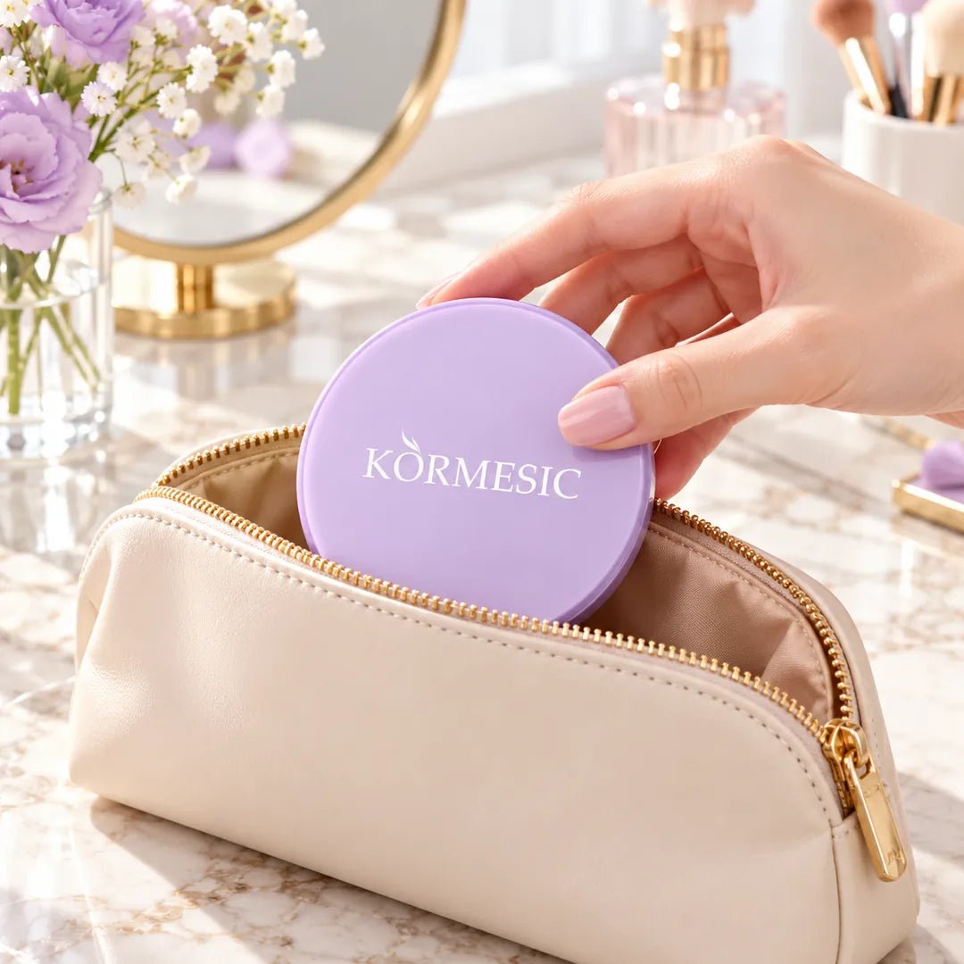 KORMESIC Matte Powder 2in1 – puder matujący 02 Light Beige - Pudry do makijażu