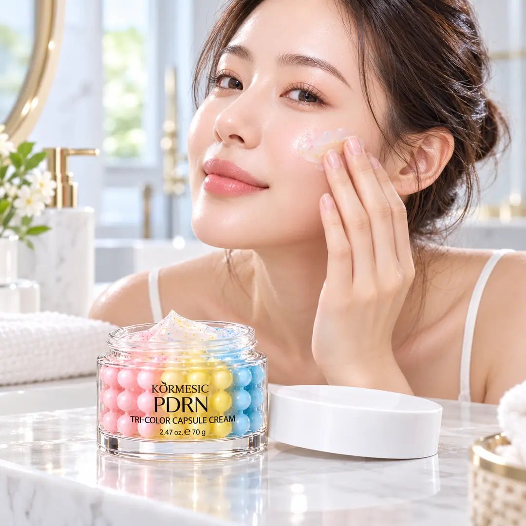 KORMESIC PDRN Tri-Color Capsule Cream – nawilżający krem do twarzy 70 g - Kremy do twarzy