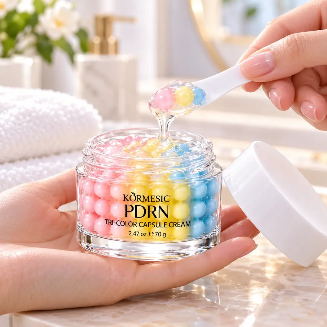 KORMESIC PDRN Tri-Color Capsule Cream – nawilżający krem do twarzy 70 g - Kremy do twarzy