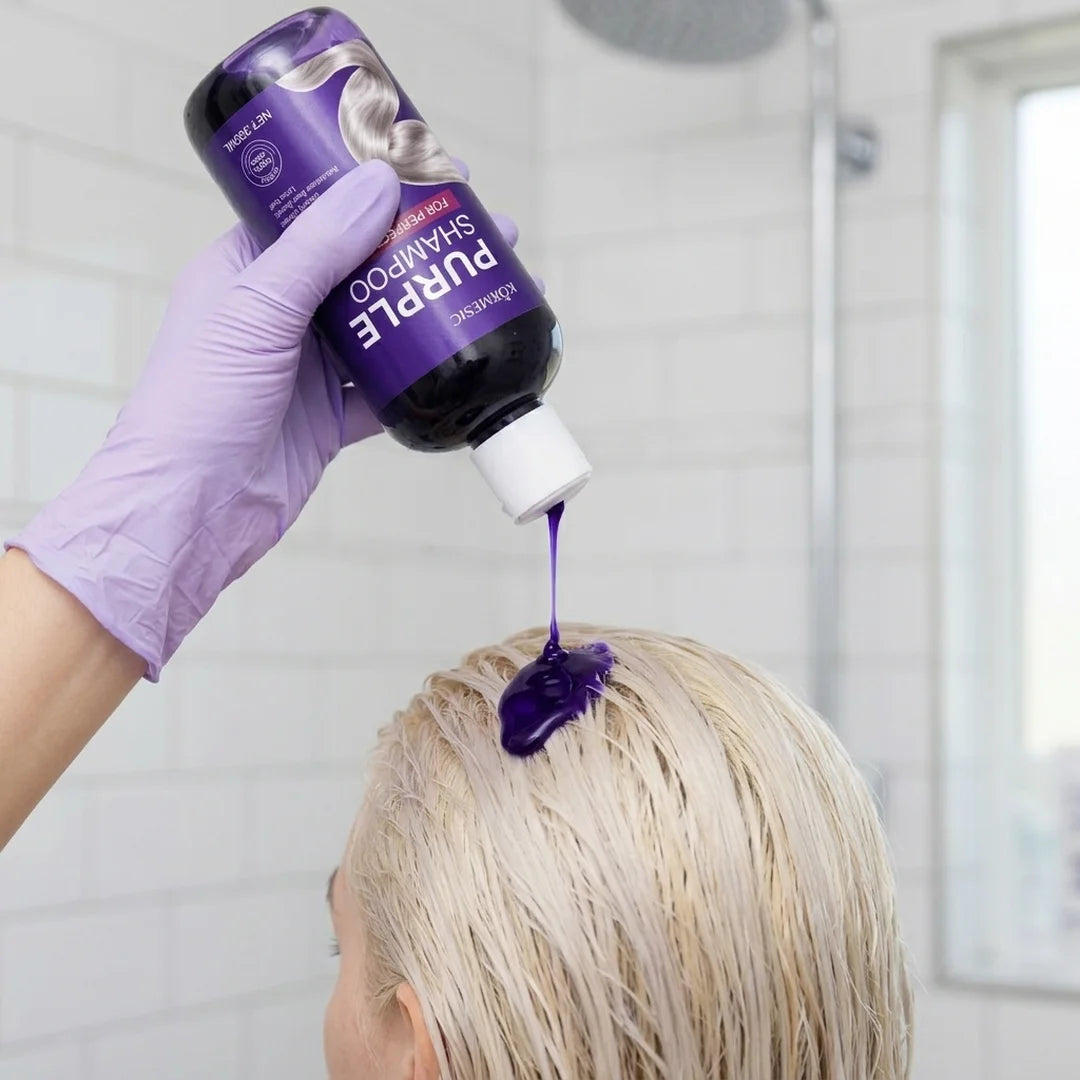 Kormesic violets šampūns, kas neitralizē blondu matu dzeltenos toņus – 300 ml