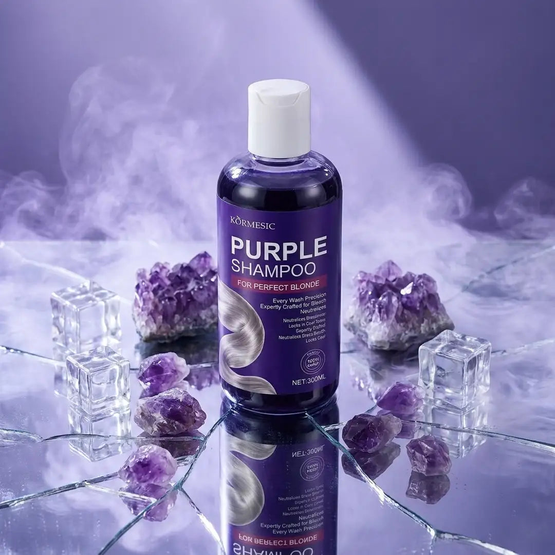Kormesic violets šampūns, kas neitralizē blondu matu dzeltenos toņus – 300 ml