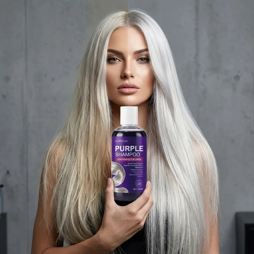 Kormesic violets šampūns, kas neitralizē blondu matu dzeltenos toņus – 300 ml