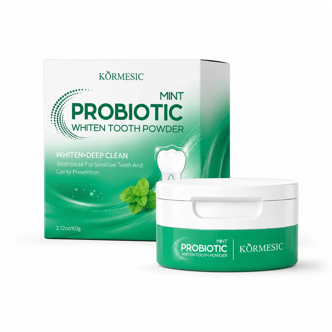 Proszek do wybielania zębów Kormesic Probiotic – 4 warianty do wyboru