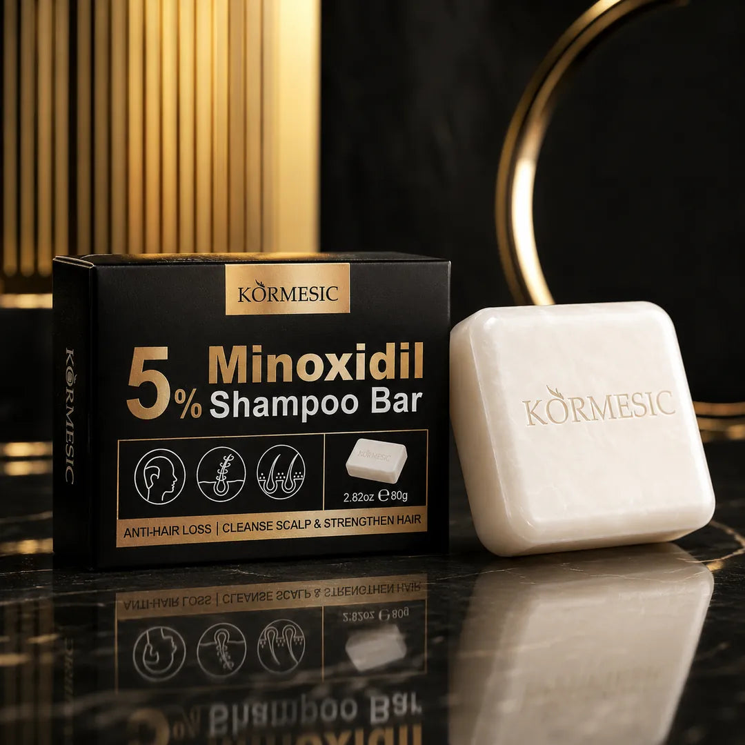 Szampon w kostce z 5% minoksydylem Kormesic – przeciw wypadaniu włosów, 80 g