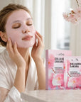 Maska w płachcie SADOER Collagen Sakura – 25 g