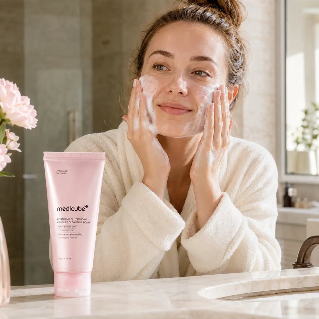 Čisticí pěna na obličej Medicube PDRN s glutathionem, 120 g