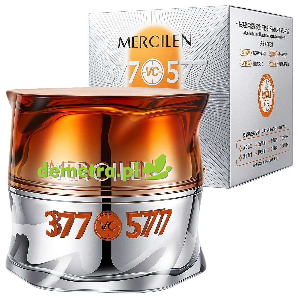 Mercilen 377 VC 577 Bright Tone-Up Cream, 50 g — zdjęcie produktu 3
