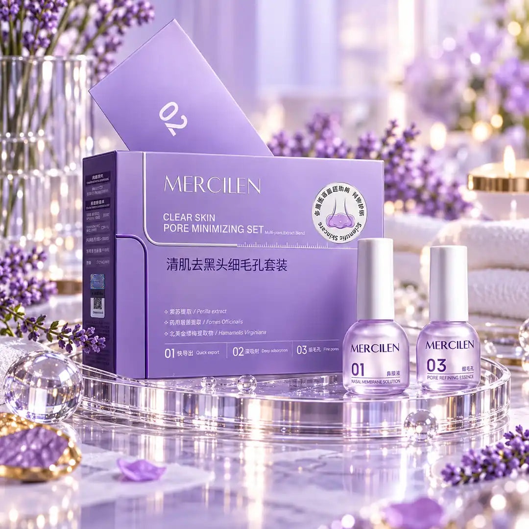 Mercilen Clear Skin – zestaw do pielęgnacji porów w 3 etapach - Zestawy do pielęgnacji twarzy