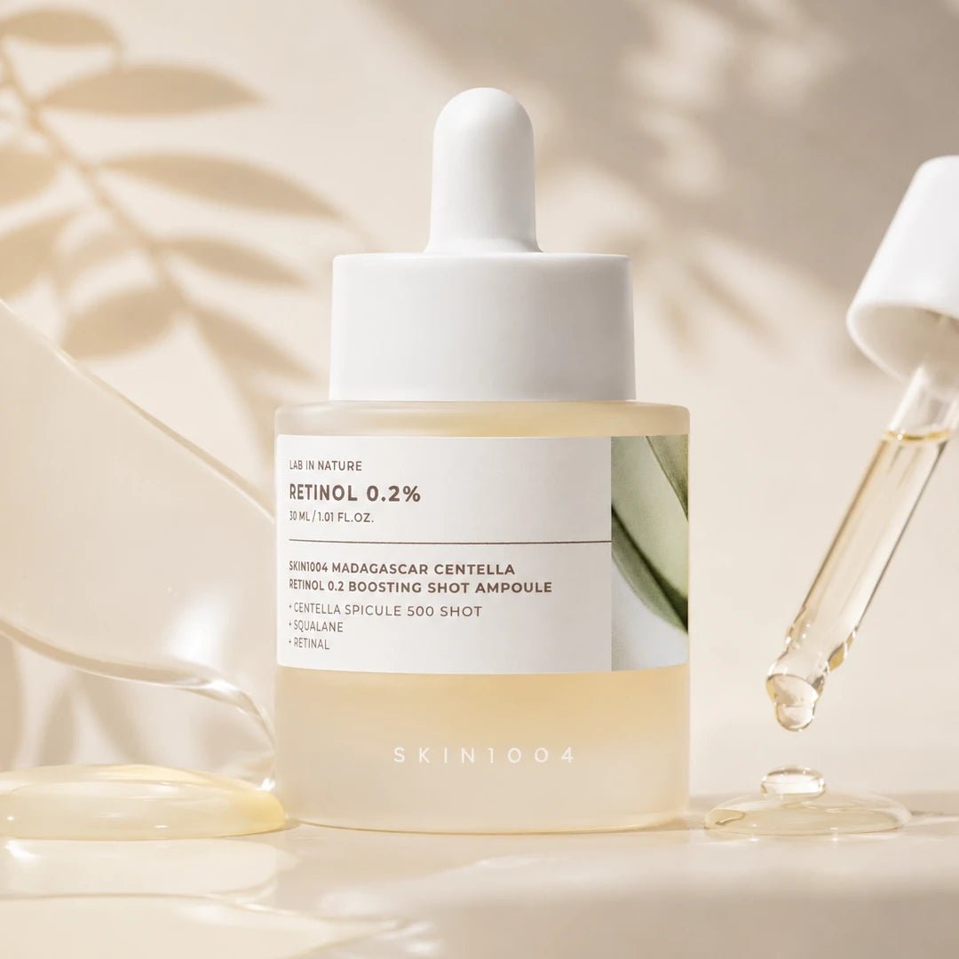 Przeciwzmarszczkowa ampułka do twarzy z retinolem i retinalem SKIN1004 Lab in Nature, 30 ml