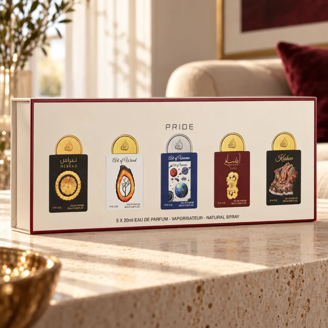 Pride No.3 zestaw perfum 5 × 20 ml – kolekcja na konsoli