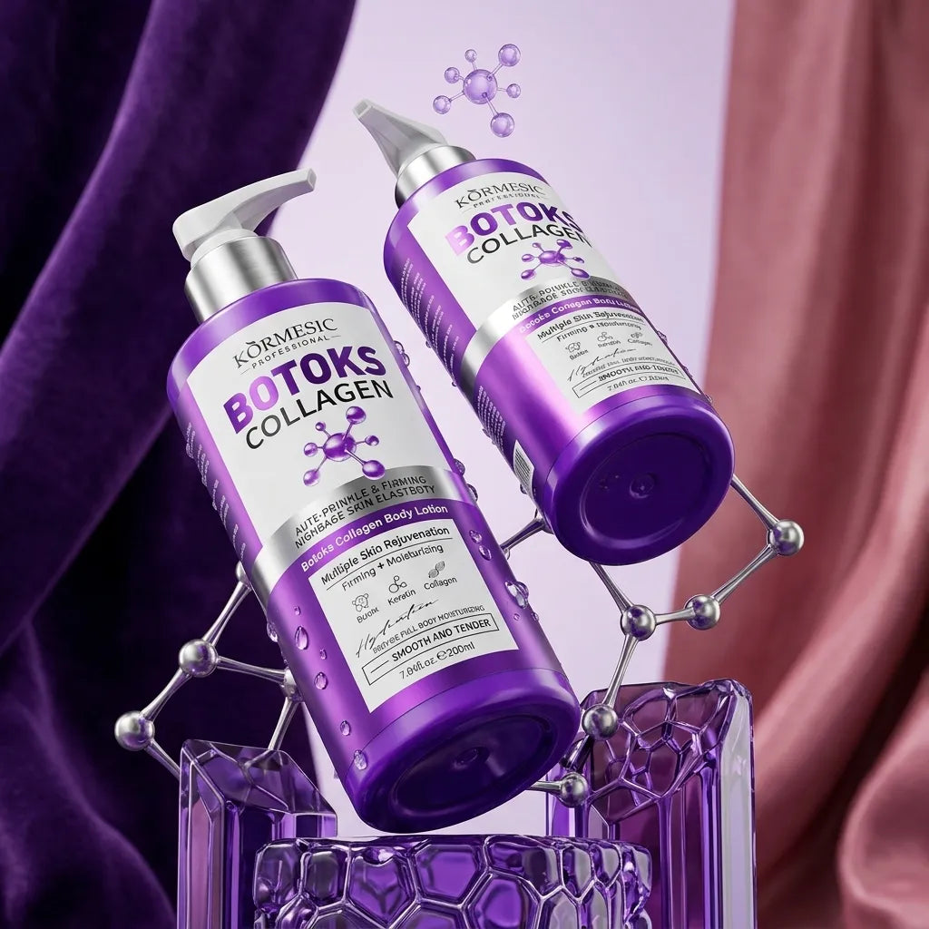 Lotion do ciała przeciwzmarszczkowy Kormesic Botoks Collagen – ujędrniający i intensywnie nawilżający, 200 ml
