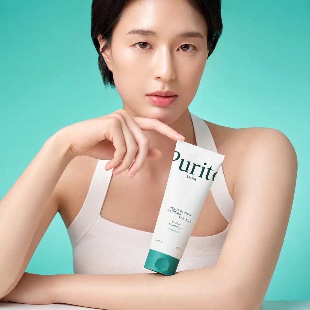 Krem do twarzy z pantenolem PURITO SEOUL Mighty Bamboo Panthenol Cream 100 ml - Kremy do twarzy