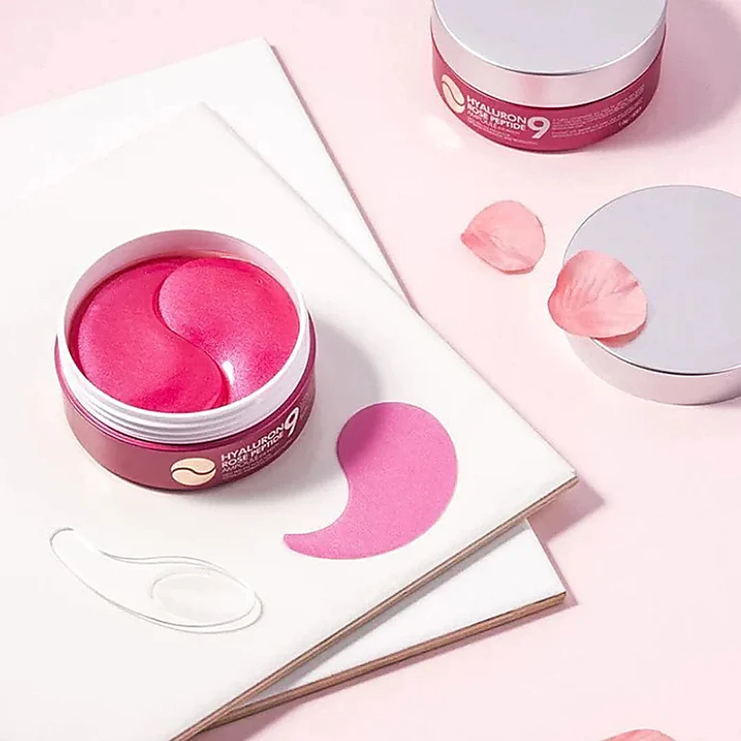 Hydrogélové polštářky pod oči MEDI-PEEL Hyaluron Rose Peptide 9 – 60 ks