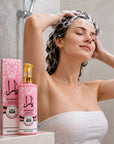 Szampon perfumowany do włosów SHUMUKH z keratyną i proteinami jedwabiu – 600 ml