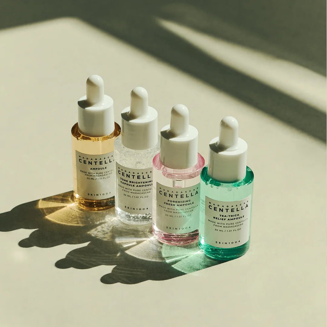 SKIN1004 Madagascar Centella Ampoule Kit – zestaw serum do twarzy na prezent, 4 × 30 ml - Zestawy do twarzy