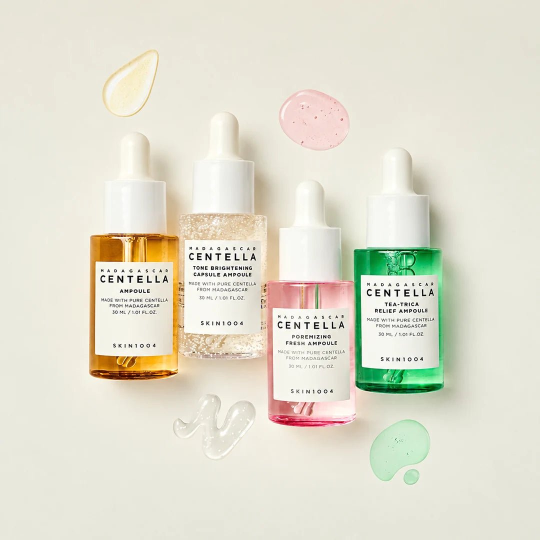 SKIN1004 Madagascar Centella Ampoule Kit – zestaw serum do twarzy na prezent, 4 × 30 ml - Zestawy do twarzy