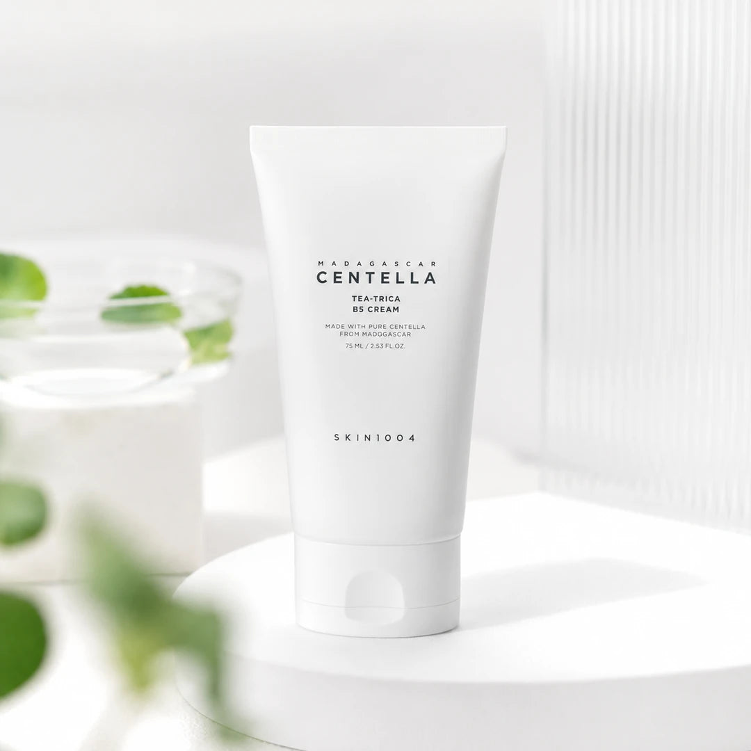 Krem ochronno-kojący do twarzy z 5% pantenolem SKIN1004 Madagascar Centella Tea-Trica B5, 75 ml