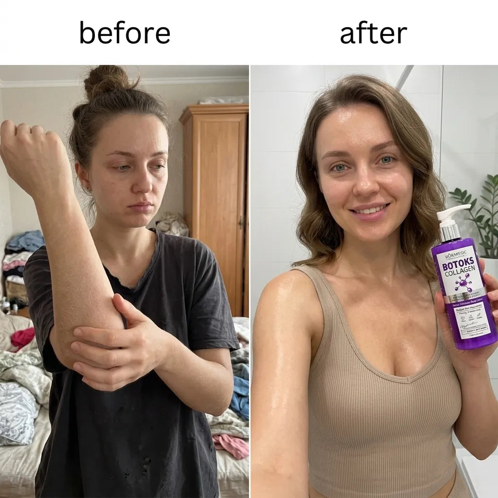 Lotion do ciała przeciwzmarszczkowy Kormesic Botoks Collagen – ujędrniający i intensywnie nawilżający, 200 ml