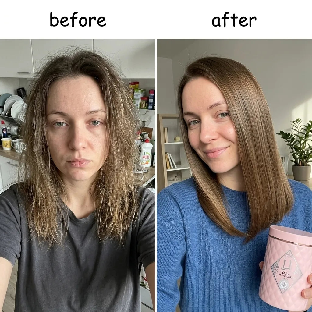 Maska do włosów YARA Lundborly – intensywna regeneracja, lustrzany blask i perfumowane wygładzenie, 800 ml