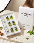Zestaw mikroigłowy do włosów Microneedle Hair – serum zagęszczające i aplikatory, 30 ml