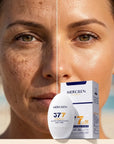 Krem przeciwsłoneczny Mercilen 377 – SPF 50+ PA++++, rozjaśnienie i ochrona przed przebarwieniami, 30 g