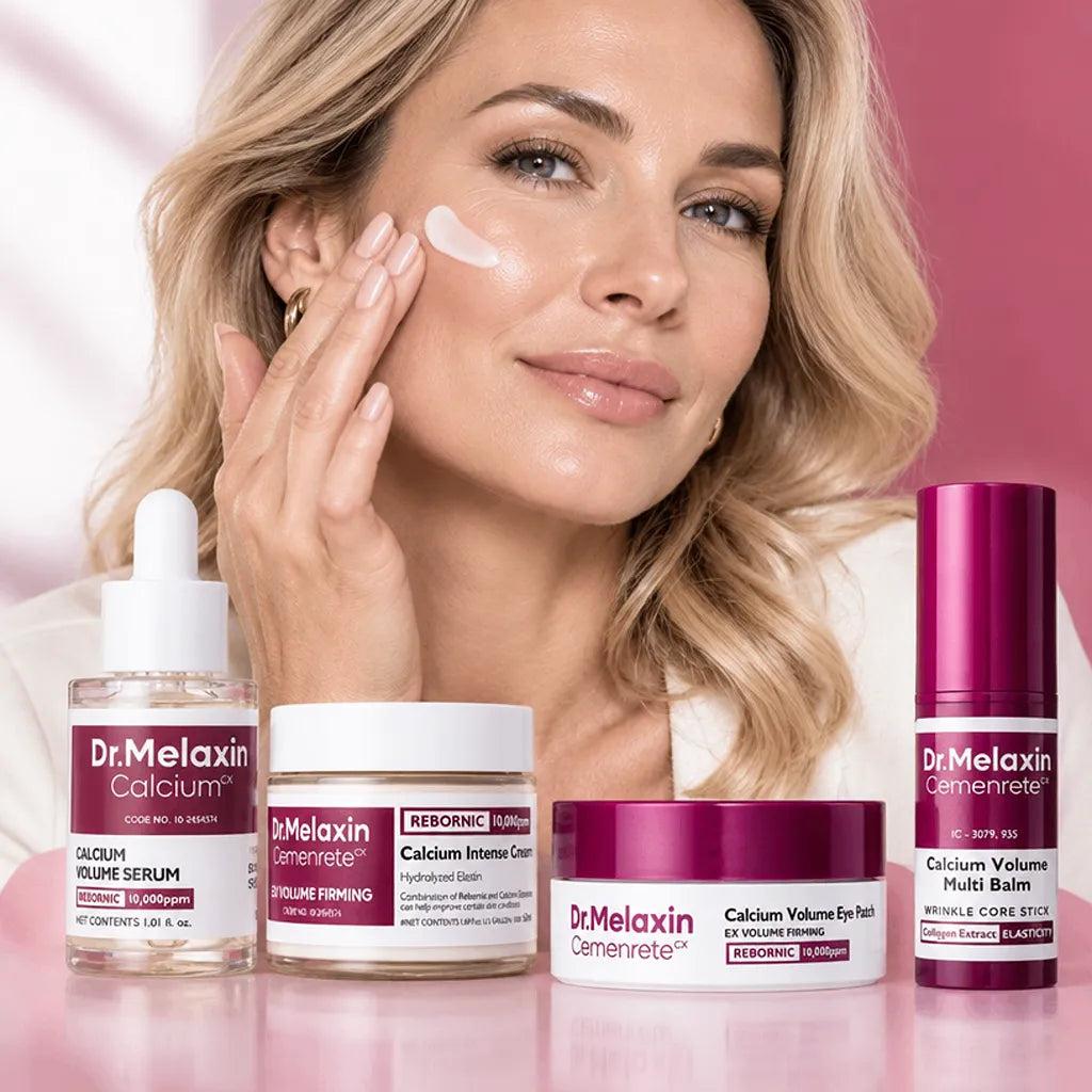 Dr.Melaxin Cemenrete Calcium Volume Set – umfassende Anti-Aging-Pflege mit Rebornic 10.000 ppm, Kollagen und Kalzium