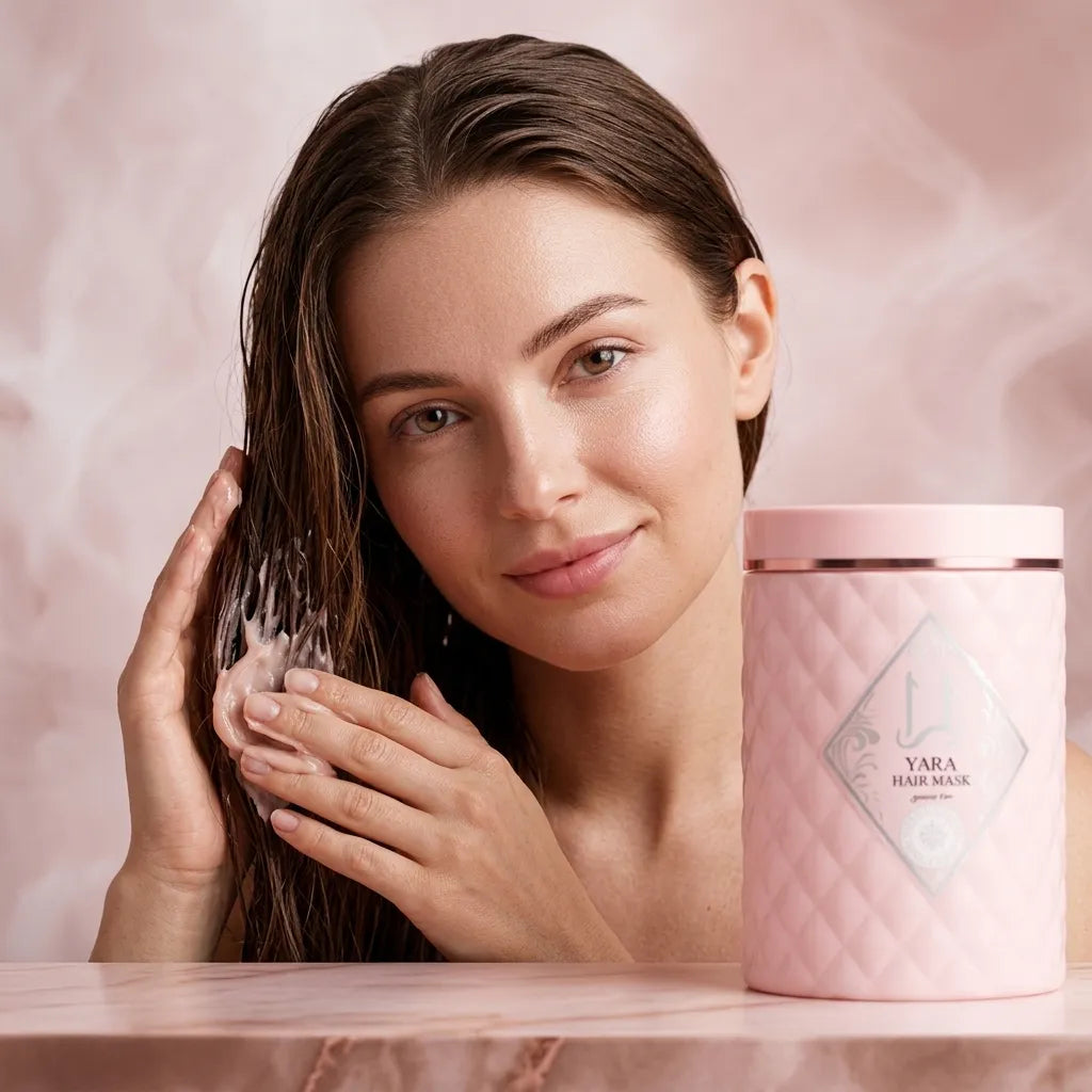 Maska do włosów YARA Lundborly – intensywna regeneracja, lustrzany blask i perfumowane wygładzenie, 800 ml