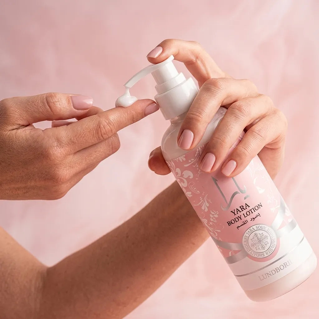 Perfumowany lotion do ciała YARA Pink Lundborly – intensywne nawilżenie i zapach YARA, 500 ml