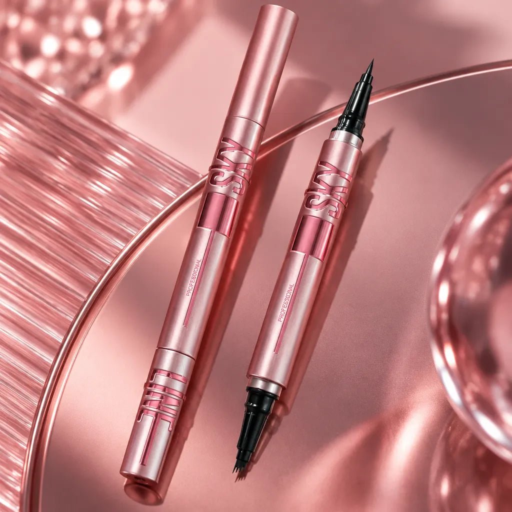 Eyeliner i pisak do brwi 2w1 Sky Line – precyzyjny makijaż oczu i brwi - Eyelinery do oczu
