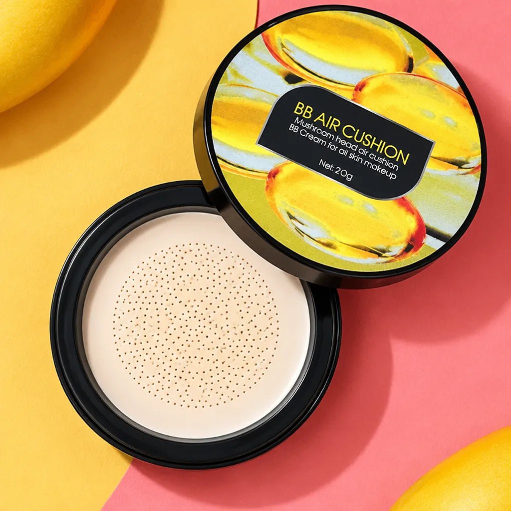 Podkład do twarzy BB Air Cushion z Kolagenem + gąbeczka gratis – krycie, wygładzenie i efekt nieskazitelnej skóry, 20 g - Podkłady do makijażu