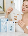 Hydratační pleťová maska TVLV s kyselinou hyaluronovou – 10 ks × 28 ml