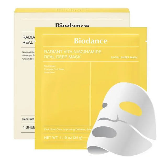 Sada Biodance 3 v 1 pro dokonalou pleť – náplasti (60 ks), maska (4 ks) a sérum 30 ml