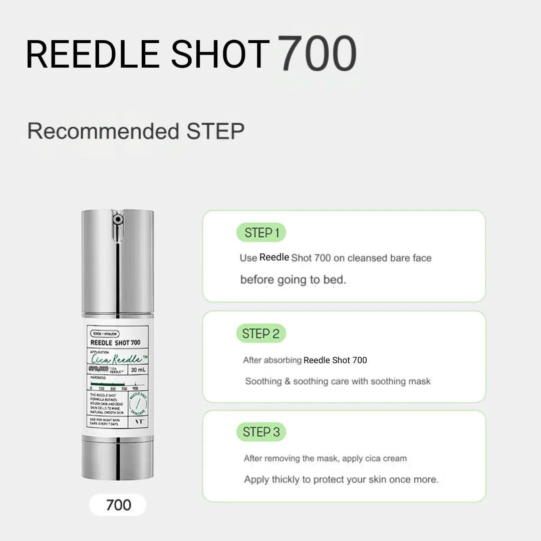 VT Cosmetics Reedle Shot 700 – mikroigłowy booster do twarzy – 30 ml - Boostery do twarzy